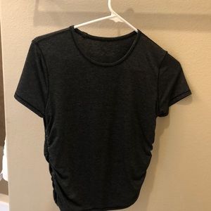 Lululemon Scrunched Croppedish Shirt